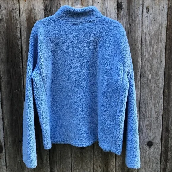 MV Sport New York AMNH Cerulean Blue Teddy Jacket Pullover XL - Picture 2 of 4